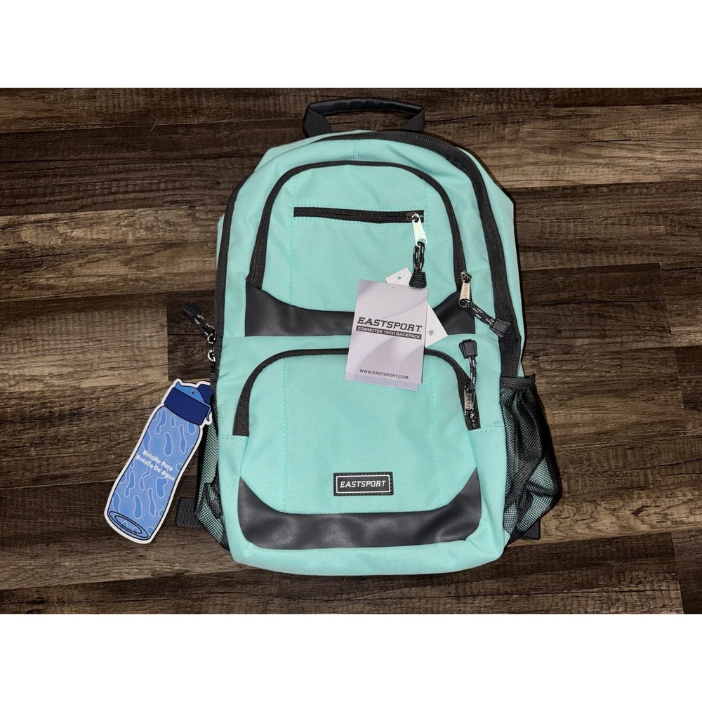 Eastsport Unisex Commuter Tech Backpack, Carnival Mint